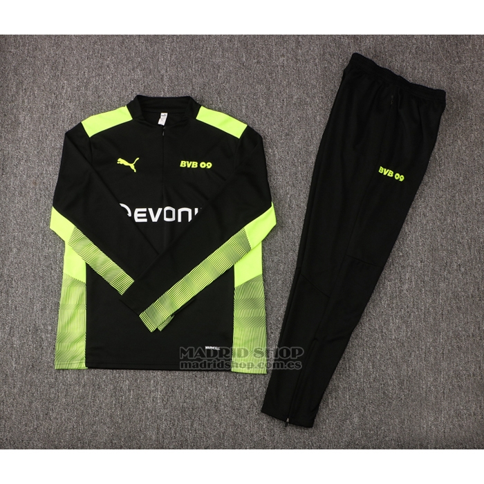 Chandal de Sudadera del Borussia Dortmund 2021-2022 Negro